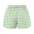 thumbnail image 4 of Y2k Plaid Shorts Baggy Boxer Shorts for Women Elastic Waist Casual Loungewear Bottom Gingham Pajama Shorts Sleepwear, 4 of 5