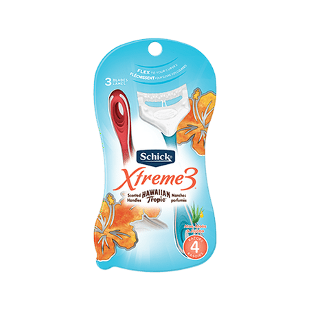 UPC 841058020059 product image for Schick Xtreme3 Women's Hawaiian Tropic Scented Disposable Razors - 4 Count | upcitemdb.com