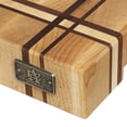 thumbnail image 5 of Roma Cutting Board Maple & Walnut Wood End Grain Handmade, 5 of 7