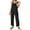 Black, variant on Aayomet Bodysuit For Women Jumpsuit Women Summer Sleeveless Cotton Linen Black Bib Overalls Baggy Capri Jumpsuits With Pockets,Black M