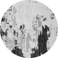 thumbnail image 1 of Ahgly Company Indoor Round Abstract Gray Modern Area Rugs, 8' Round, 1 of 4