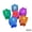 slow sparkle, variant on Water Activated LED Ice Cubes – 7 Color Flashing Star Shape Lights, Submersible Glow Toys for Drinks, Bath, Pool