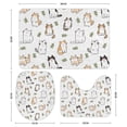 thumbnail image 3 of GZHJMY Bathroom Mat set of 3， 3 Pieces Bath Mats Set for Bathroom, Non-Slip Washable Cover Floor Rug Decorations for Bathroom, 3 of 6