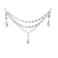 thumbnail image 2 of Acrylic Christmas Tree Ornament Decor 3-Layer Crystal Bead Garland, 19.7in Lightweight Hanging Swag with Snowflakes Ice Cones, Draping Decoration for Tree Mantel Fireplace, 2 of 6