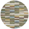 thumbnail image 2 of Addison Rugs Chantille Indoor/Outdoor Transitional Stripes Olive Machine Washable Round Rug, 8' x 8', 2 of 7