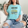 thumbnail image 2 of Humorous Quote About Coffee Lovers, Chalky Mint Comfort Colors T-Shirt, Medium, 2 of 3