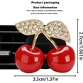 thumbnail image 2 of 4Pcs Cherry-Shaped Car Air Freshener Vent Clips with Rhinestones, Unscented Cute for Men Women, Fragrance Diffuser Clip and Truck Fresheners, Sparkling Decor-A10, 2 of 5