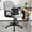 Gray, variant on CLATINA Grey Cloth Office Chair Fabric Covered Desk Chair, Adjustable Height Swivel Chairs Ergonomic Executive Chair with Arms and Wheels Comfortable Upholstered, 350 LBS