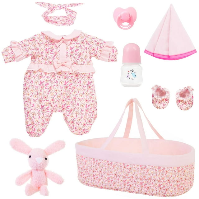 Set de accesorios de ropa para muñecas con capazo para 43 a 56 cm