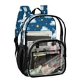 thumbnail image 5 of ALAZA Clear Backpack Clouds Stars PVC Transparent BookBag, 5 of 7