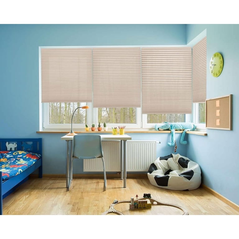 Redi Shade No Tools Trim-at-Home Easy Lift Pleated Fabric Cordless