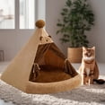 thumbnail image 1 of Cama para Gatos Domésticos, Cama para Mascotas, Cama Lavable para Dormir, Suministros para Mascotas, Tienda Suave Autocalentable para Gatos, Cueva Cer L, 1 of 8