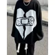 thumbnail image 5 of Suéteres de punto hippies con estampado de corazones para hombre, ropa negra de talla grande, de punto de lana, para primavera y otoño, baratos, 5 of 5