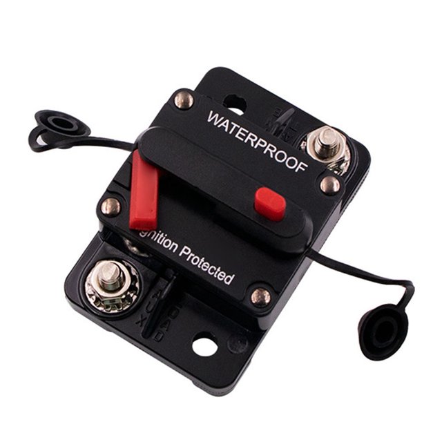 250A AMP Disyuntor Fusible Restablecer 12-24V DC Coche Auto Caja de Fusibles A Prueba de Agua Fusibles Fusibles para Automóvil