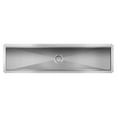 thumbnail image 5 of 18" x 72" Stainless Steel Floor Trough Drain, 14-Gauge with Subway-Style Grating & Removable Drain Basket, NSF Listed (KM-FTG-1872), 5 of 9