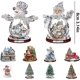 thumbnail image 3 of Colgador acrílico para árbol de Navidad, colgante de Papá Noel, muñeco de nieve, adorno de Feliz Navidad, decoración para el hogar, coche, Feliz Año Nuevo, 2024, 3 of 4