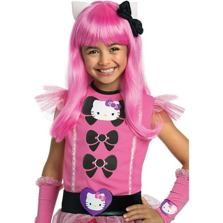 Rubies Hello Kitty Pink Long Hair Wig Child Halloween Accessory