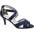 thumbnail image 2 of touch ups women's amber navy glitter sandal 7.5 w, 2 of 7