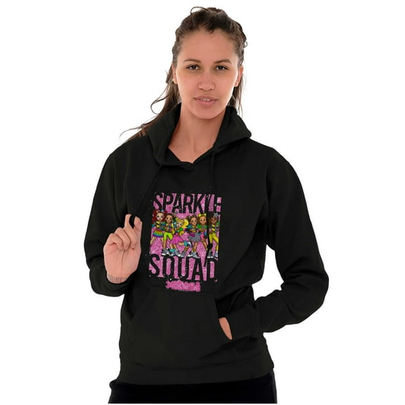 XOMG POP Sparkle Squad Group Cartoon Women Plus Size Hoodie Brisco Brands 2X