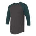 thumbnail image 2 of American Apparel men's 50/50 Raglan Three-Quarter Sleeve T-Shirt, 2 of 5