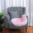 thumbnail image 6 of PiccoCasa Faux Fur Area Rug Fluffy Rug Plush Decorative Rug, Light Pink 2x2 Feet, 6 of 6