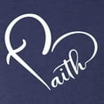 thumbnail image 5 of Wild Bobby Heart Made Of Faith Inspirational/Christian Women Tri-Blend Racerback Tank Top, Vintage Navy, Medium, 5 of 5