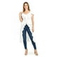 thumbnail image 1 of Blusa larga con volantes Roman Fashion/ Juvenil, 4370 (Blanco) blanco G, 1 of 3