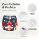 thumbnail image 4 of Balery Three Cute Christmas Gnomes Pantalones cortos deportivos para mujer con forro y dos bolsillos, elásticos, para entrenamiento, gimnasio, yoga-X-Large, 4 of 7