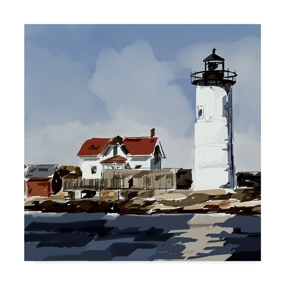 Trademark Fine Art 'Lighthouse Scene VI' Canvas Art by Emily Kalina