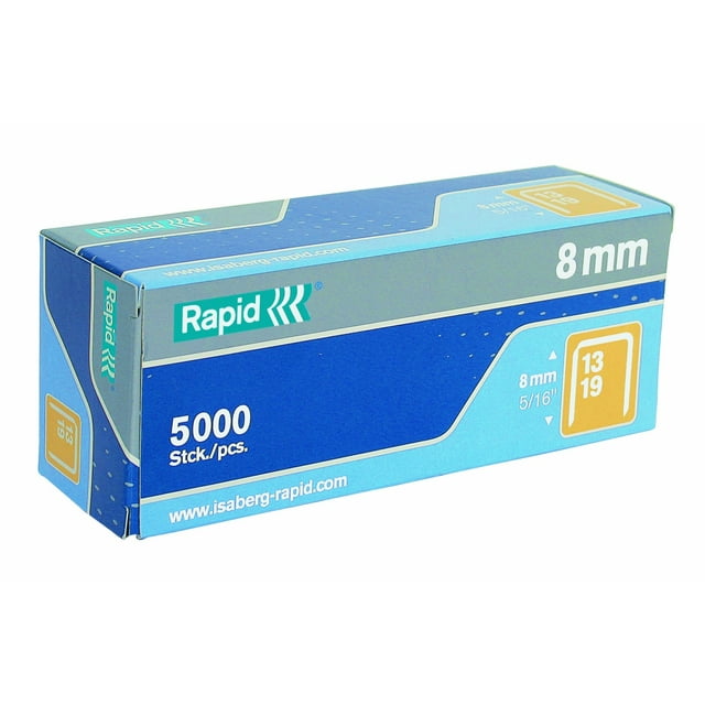 Alambre fino Staples Rapid 23391500 de 8 mm, 5000 unidades