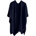 thumbnail image 4 of LinYooLi Women's Elegant Shawl Wrap - Cross Front Solid Color Poncho Cape - Wrap Topper Knitted Cardigans Sweater Shawls, 4 of 4