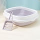 thumbnail image 3 of Bandeja para arena para gatos, gran espacio, resistencia a salpicaduras, lavabo para excrementos de gato semicerrado engrosado con pala para arena para gatos, 3 of 6