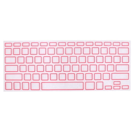 Apple Computer Keyboard Cover Unique Bargains Computer Keyboard Cover Protective Film Pink Clear for Apple MacBook Air 13.3