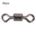 thumbnail image 3 of Juego de 50 pasadores giratorios n.° 8 para accesorios de pesca suaves, de acero inoxidable, 3 of 8