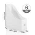 thumbnail image 4 of HLONK 6Pcs Magazine File Holder with Lables  Cardboard Magazine Files Recyclable Magazine Rack Document File Organiser Rack for Office School Home Black, 4 of 7