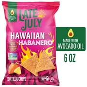 LATE JULY Snacks Hawaiian Habanero Tortilla Chips, 6 oz Bag
