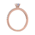 thumbnail image 2 of 0.36 Carat Prong Set Solitaire Diamond Engagement Ring Band in 14K Rose Gold (Ring Size 9.5), 2 of 5