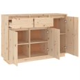 thumbnail image 3 of vidaXL Sideboard 110x34x75 cm Solid Wood Pine, 3 of 5