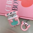 thumbnail image 3 of LEWOTE Apple Apple AirPods 1 & 2 3D Anime Shockproof Earbud Case, Stitch Pink, 3 of 5