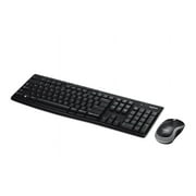 Logitech Mk270 Full Size Compact Wireless Keyboard & Mouse Combo, Black