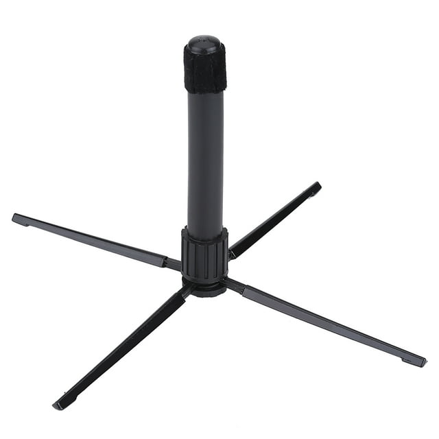 Portable Oboe Stand Tool, High Strength Metal Lightweight Clarinet Flute Oboe Folding Support 4 Feet Stand Accessory