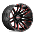 thumbnail image 2 of Moto Metal MO978 Razor Machined Black Red 20x10 5x5 -24mm (MO97821050524NRC), 2 of 3