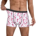 thumbnail image 2 of Cauagu Seahorse and Starfish Print Boxer Briefs for Men,Comfortable Breathable Men's Underwear Moisture Wicking Underpants -Large, 2 of 8