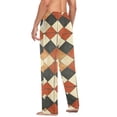 thumbnail image 3 of FORMRS Mens Pajama Pants with Pockets Sleepwear Lounge Bottoms Sizes S-2XL, Checkered Pattern, 3 of 7