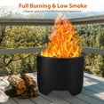 thumbnail image 2 of Huloretions Smokeless Fire Pit for Outdoor Wood Burning,32 Inch Portable Stainless Steel Camping Stove with Stand and Handle,Removable Ash Pan for Camping Garden Backyard, 2 of 8