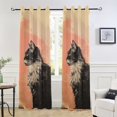 thumbnail image 5 of Cool Cat Blackout Curtain Panels Drapes Privacy Assured with Light Filtering Curtains for Living room Bedroom Bathroom Window, 5 of 6