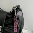 thumbnail image 3 of YIEMEEN Stylish Crochet Keychain Handmade Waxed Cord Pendant Bag Charm, 3 of 8