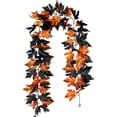 thumbnail image 2 of Fall Leaves Garland, 70.9In Realistic Artificial Maple Leaf Vine, Versatile Fall Decor for Fireplace Porch Wedding Thanksgiving Home Display Artificial Flowers for Outdoors, 2 of 3
