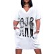 thumbnail image 1 of Ajr band-vestido holgado con bolsillos para mujer ropa de playa de manga larga de lujo con contorno negro para fiesta, 1 of 7