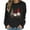 Black, variant on Merry Christmas Sweatshirt for Women Cute Gnomes Print Sweatshirts Crewneck Graphic Pullover Long Sleeve Holiday Party Tops for Women